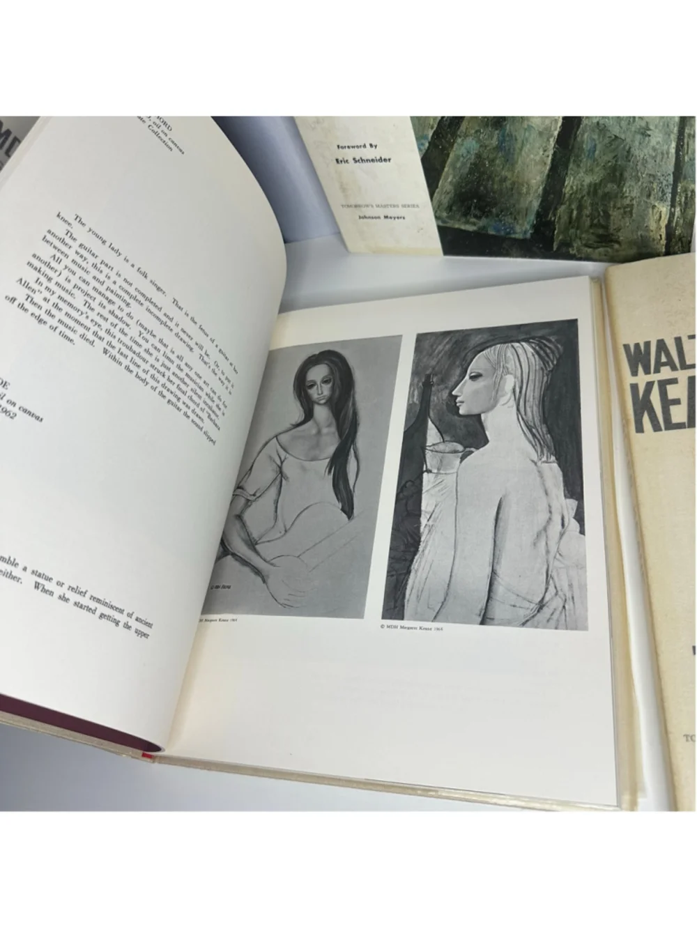 Vintage 1964 Margaret Keane & Walter Keane Big Eyes Art Books 2 Vol Set Slipcase